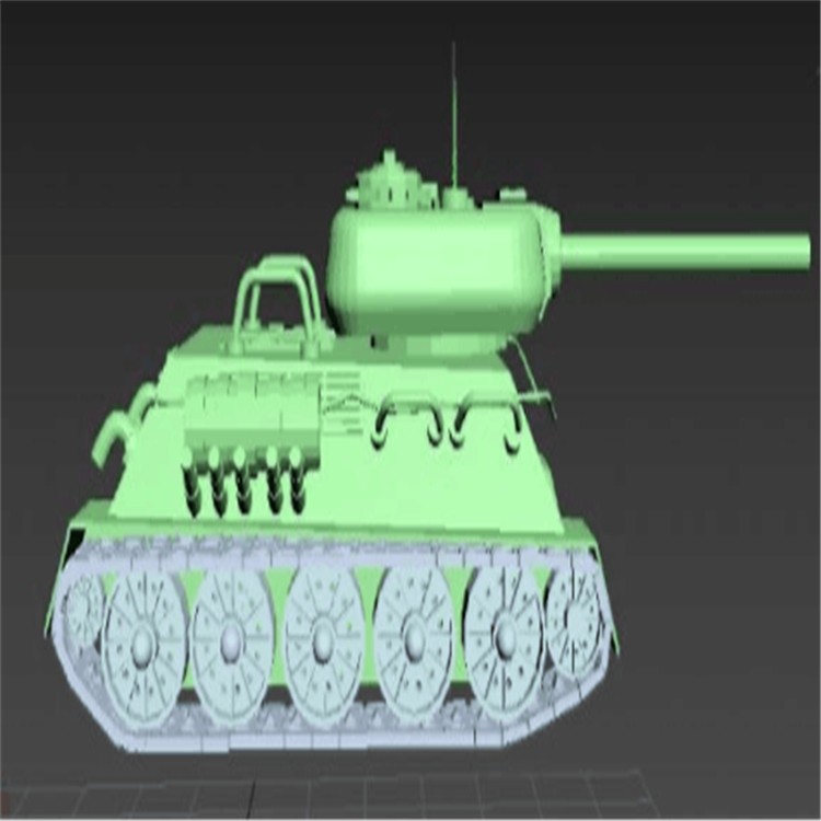 新建充气军用坦克模型